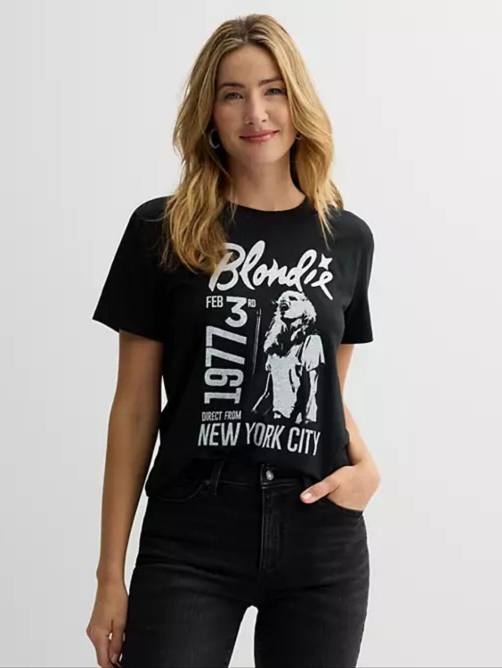 🖤 Vintage-Vibe Blondie 1977 NYC Graphic Tee Size XS 🖤✨